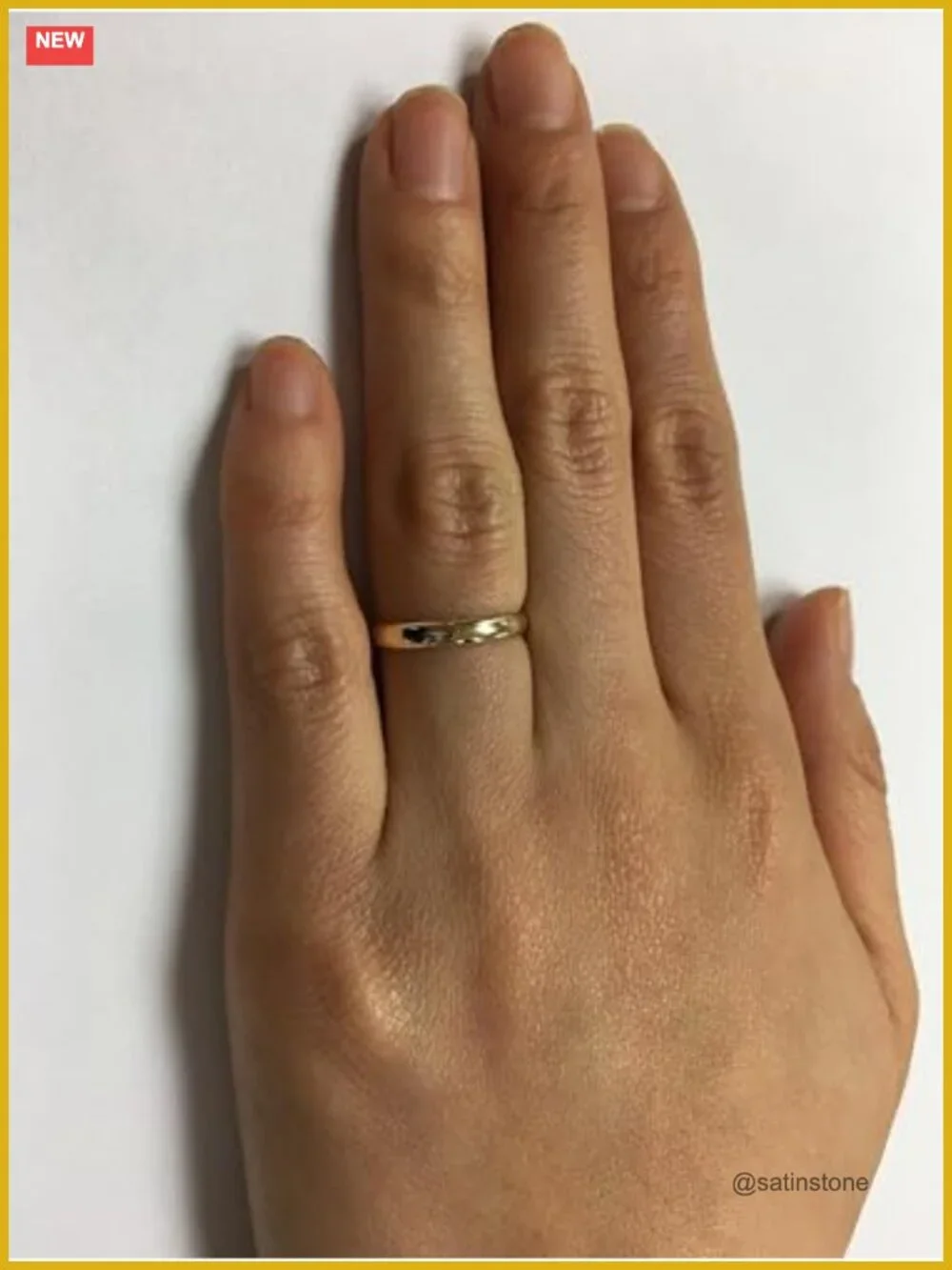 10k Yellow Gold Wedding Band Ring Size 7 Comfort Fit
